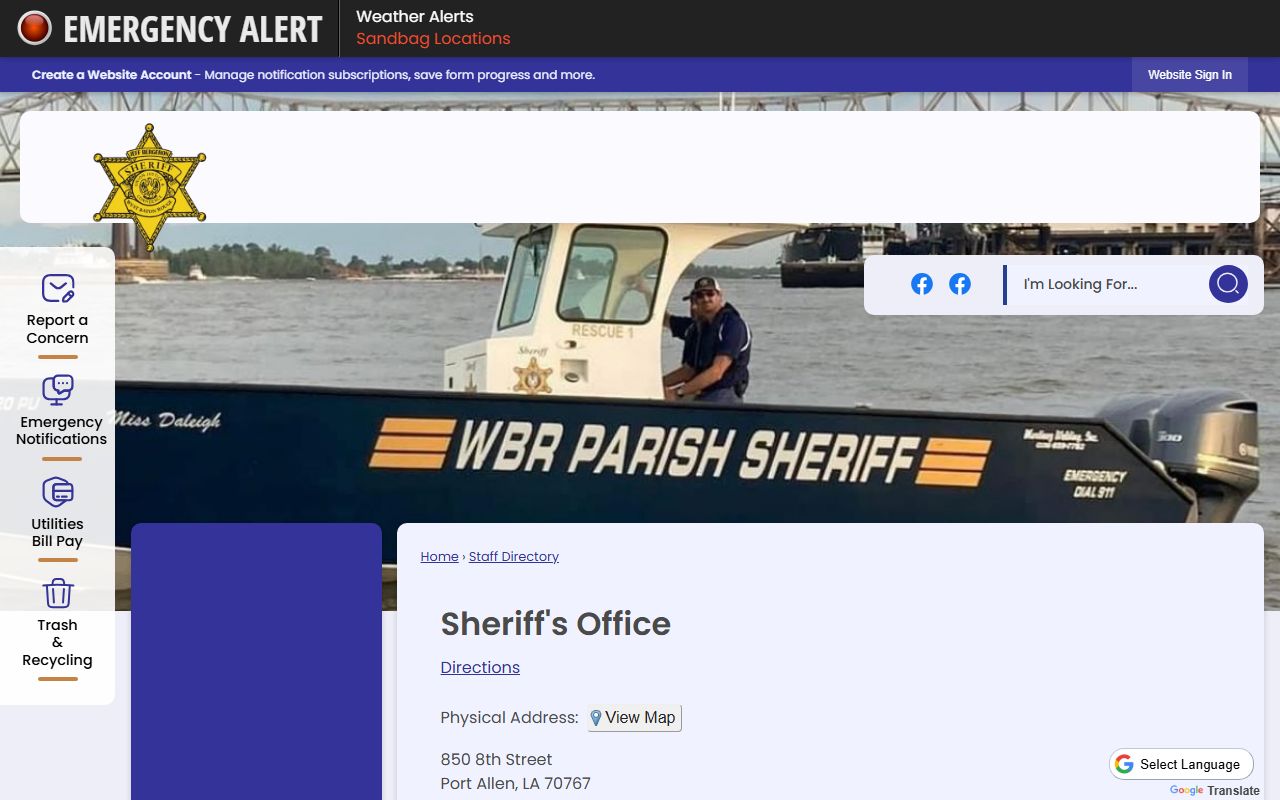 West Baton Rouge Parish jail mugshots sheriff records and booking contacts